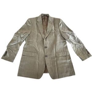 Ralph Lauren Men's Beige Wool Blazer Sport Coat‎ Size 46 Formal